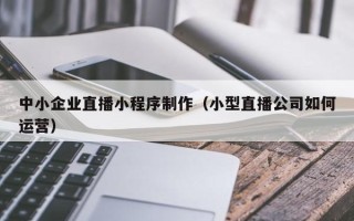 楚雄中小企业直播小程序制作（小型直播公司如何运营）